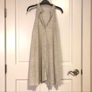 Button-Up Halter Dress with Pockets